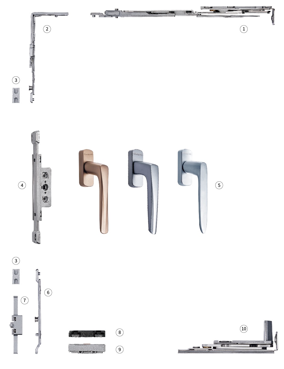 MH-YNXC04建筑窗用内平开下悬窗五金系统