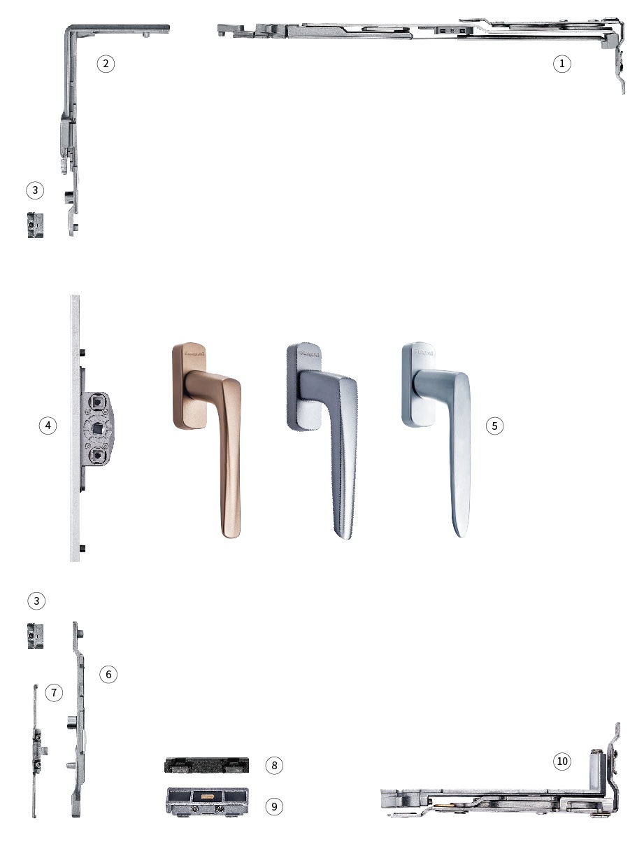 MH-YNXC01A建筑窗用内平开下悬窗五金系统